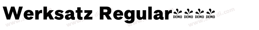 Werksatz Regular字体转换